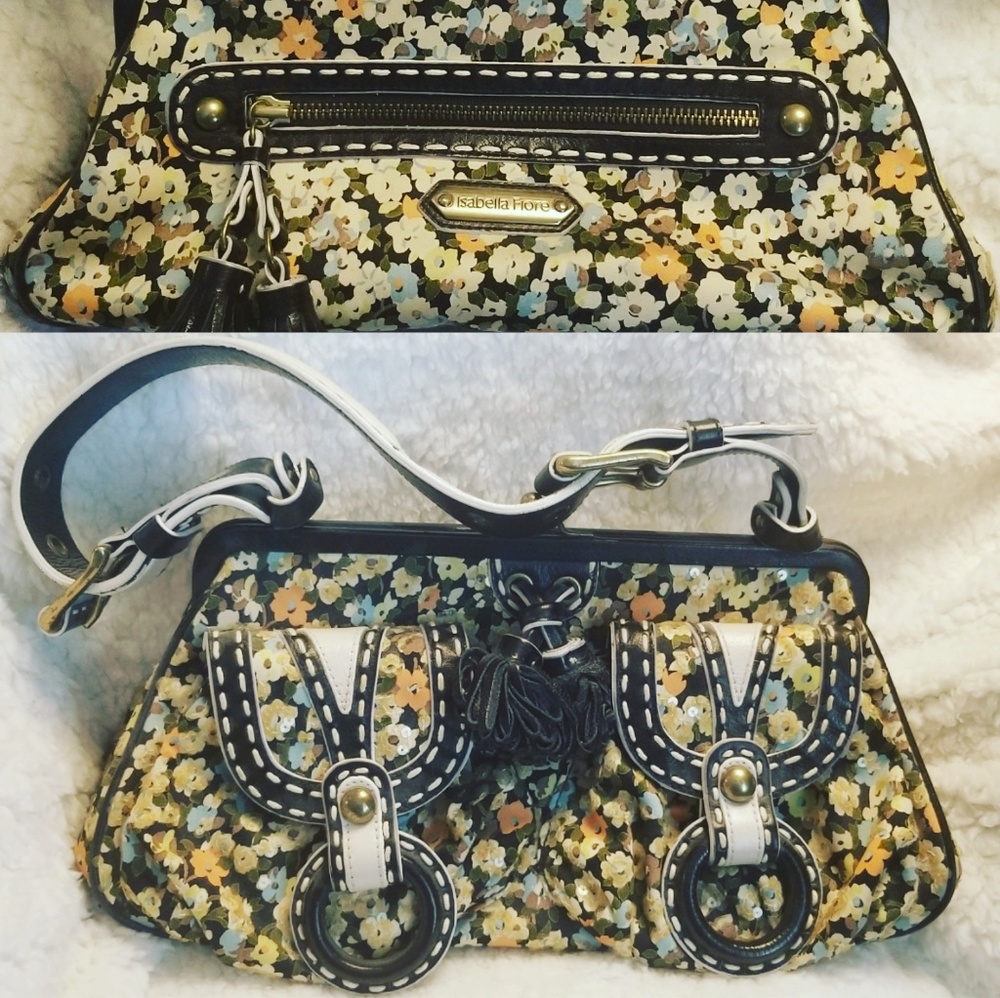 Isabella Fiore - Floral design Tassel handbag